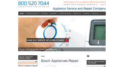 Desktop Screenshot of boschappliancesservice.com